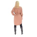 Platinum Φόρεμα - Πουκαμίσα Γυναικείο Χειμωνιάτικο Casual Σάπιο Μήλο Με Κουμπιά All Day - IT-5079-SM - Image 3