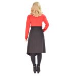 Platinum Φούστα Μαύρη Γυναικεία Ασύμμετρη Κοντή Με Πιέτες All Day - 1055-IT-B - Image 3