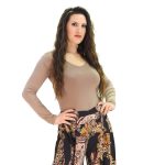 Fairyland Moschato Μπλούζα Mπέζ Γυναικεία Νεανική Casual Μακρυμάνικη All Day - fm-174-bz