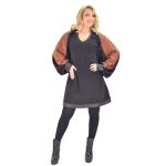 Fairyland Ζακετάκι - Μπολερό Μαύρο Με Ταμπά Νεανικό Γυναικείο Πολυμορφικό Free Size - fm-1801-z