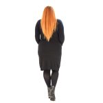 Platinum Φόρεμα Μαύρο Πλεκτό Γυναικείο Μακρυμάνικο All Day Free Size - IT-1493-MA - Image 3