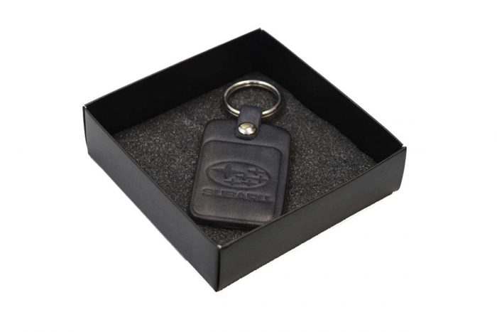 Fairyland Moschato Μπρελόκ Αυτοκινήτου SUBARU Μαύρο Δερμάτινο Casual - SUBARU-BL - Image 2