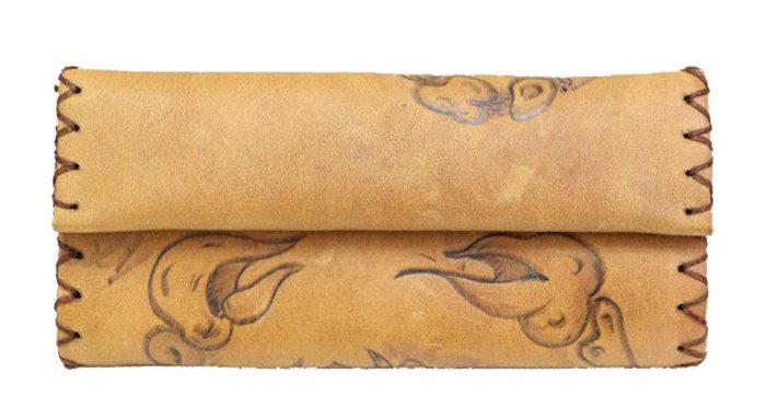 Καπνοθήκη Tαμπά Δερμάτινη Πυρογραφία Χειροποίητη ''Σκορπιός'' Casual - fmk-116 - Image 3