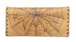 Καπνοθήκη Tαμπά Δερμάτινη Χειροποίητη Πυρογραφία ''Αράχνη Με Ιστό'' Casual - fmk-119 - Image 3