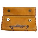 Καπνοθήκη Tαμπά Δερμάτινη Χειροποίητη Πυρογραφία ''Σπαρτιάτης Πολεμιστής''- fmk-906 - Image 2