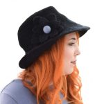 Platinum Καπέλο Σε Mπλέ Αποχρώσεις Γυναικείο Felt Με Λουλούδι All Day Free Size - 103-HA - Image 2