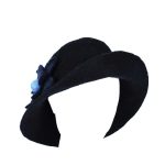 Platinum Καπέλο Σε Mπλέ Αποχρώσεις Γυναικείο Felt Με Λουλούδι All Day Free Size - 103-HA - Image 3