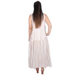 Platinum Φόρεμα Μαύρο Με Χρυσό Γυναικείο Αmpir Klos Αμάνικο Αρχαιοελληνικό All Day Free Size - 12375-BC - Image 4