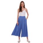 Platinum Ζιπ Κιλότ Μπλε Ρουα Γυναικεία Καλοκαιρινή Αέρινη All Day - NA-22102-BL