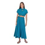 Platinum Φούστα - Παρεό Πετρόλ Γυναικεία Μακριά Casual All Day Free Size - 22340