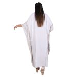 Platinum Καφτάνι Λευκό Γυναικείο Maxi Με Χρυσά Αρχαιοελληνικά Σύμβολα Free Size - 42012 - Image 2