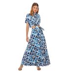 Platinum Φούστα - Παρεό Μπλε Γυναικεία Μακριά Boho Print All Day Free Size - 42315