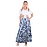 Platinum Φούστα - Παρεό Μπλε Γυναικεία Μακριά Animal Print All Day Free Size - 42326