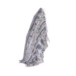 Platinum Παρεό - Μαντήλι Λευκό Με Μπλε Αρχαιοελληνικά Σχέδια Γυναικείο Free Size - 12378 - Image 2