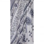 Platinum Παρεό - Μαντήλι Λευκό Με Μπλε Αρχαιοελληνικά Σχέδια Γυναικείο Free Size - 12378 - Image 3