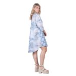 Platinum Πουκαμίσα - Καφτάνι Γαλάζιο Με Λευκό Γυναικεία Boho Με Κουμπιά All Day Free Size - 42301-3W - Image 2