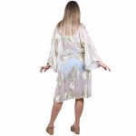 Platinum Κιμονό - Καφτάνι Λευκό Γυναικείο Με Χρυσά Σχέδια All Day Free Size - 423131-W - Image 3