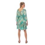 Platinum Καφτάνι Βεραμάν Γυναικείο Νεανικό Ampir Κοντό Με Ντεκολτέ Και Χρυσά Σχέδια - 423133-G - Image 2