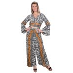 Platinum Παντελόνα Καμπούκι Γυναικεία Με Animal Print All Day Free Size - BAN-423150-X