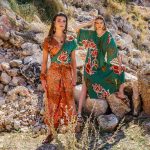 Platinum Φούστα Πορτοκαλί Με Εμπιμέ Γυναικεία Midi Boho All Day Free Size - 42397 - Image 5