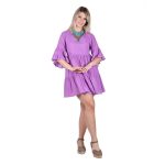 Platinum Φόρεμα Μώβ Γυναικείο Κοντό Κlos Ρομαντικό Girly All Day Free Size - SAR-62118-RP