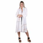 Platinum Πουκαμίσα - Κιμονό Λευκή Γυναικεία Αρχαιοελληνική Με Κουμπιά All Day Free Size - 12352-WT