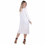 Platinum Πουκαμίσα - Κιμονό Λευκή Γυναικεία Αρχαιοελληνική Με Κουμπιά All Day Free Size - 12352-WT - Image 3