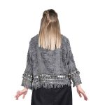 Platinum Σακάκι Ανθρακί Γυναικείο Casual Κοντό Με Ανάγλυφο Σχέδιο All Day Free Size - NA-7-J-FS - Image 2