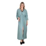 Platinum Φόρεμα Μέντα Γυναικείο Ampir Με Τρουακάρ Μανίκι All Day Free Size - 13980-MD