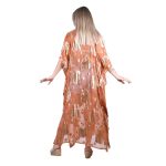 Platinum Καφτάνι - Τουνίκ Terracotta Γυναικείο Maxi Με Χρυσά Σχέδια Free Size - 423134-TER - Image 3