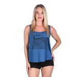 Platinum Τ-Sirt Μπλε Casual Γυναικείο Καλοκαιρινό Με Απεικόνιση Σκοτεινή Φύση All Day - 72100-BL