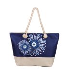 Platinum Τσάντα Παραλίας Μπλε Γυναικεία Με Σχέδιο Μάτι - Στόχος All Day - 937-2