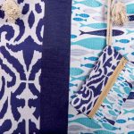 Platinum Τσάντα Παραλίας Μπλε - Τυρκουάζ Γυναικεία Με Σχέδιο Ψάρια All Day - 947-12 - Image 3