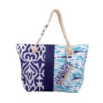 Platinum Τσάντα Παραλίας Μπλε - Τυρκουάζ Γυναικεία Με Σχέδιο Ψάρια All Day - 947-12 - Image 2