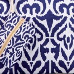 Platinum Τσάντα Παραλίας Μπλε Γυναικεία Καλοκαιρινή Με Boho Σχέδιο All Day - 947-7 - Image 2