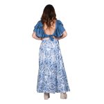 Platinum Φούστα - Παρεό Μπλε Εμπριμέ Γυναικεία Μακριά All Day Free Size - BAN-42315 - Image 3