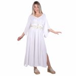 Platinum Ζώνη Λευκή Γυναικεία Υφασμάτινη Με Χρυσά Κεντητά Σχέδια All Day Free Size - 123106-W - Image 3