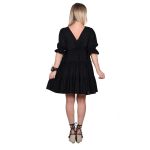 Platinum Φόρεμα Μαύρο Γυναικείο Girly Κοντό Κlos Ampir All Day Free Size - SAR-62211-BC - Image 3