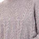 Platinum Μπλούζα Γκρι Γυναικείο Πλεκτή Με Πλεξούδες All Day Free Size - IT-7510-G - Image 2