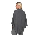 Gomore Κάπα - Εσάρπα Γκρι Γυναικεία Λεπτή Με Σχέδιο Λοξό Δέσιμο All Day - 24601 - Image 3