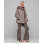 Gomore Μπουφάν Μόκα - Πούρο Γυναικείο Με Κουκούλα Casual All Day - GM-24405 - Image 4