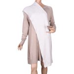 Gomore Φόρεμα Εκρού Γυναικείο Χειμερινό Μidi Πλεκτό Με Εσάρπα Σε Ίσια Γραμμή All Day - 33751-EG - Image 5