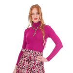 Platinum Μπλούζα Φούξια Γυναικεία Με Ζιβάγκο Λεπτή Casual All Day Free Size - IT-2835-F