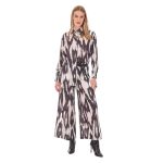 Platinum Παντελόνι Ασπρόμαυρο Με Σχέδια Γυναικείο All Day Free Size - IT-129-KC