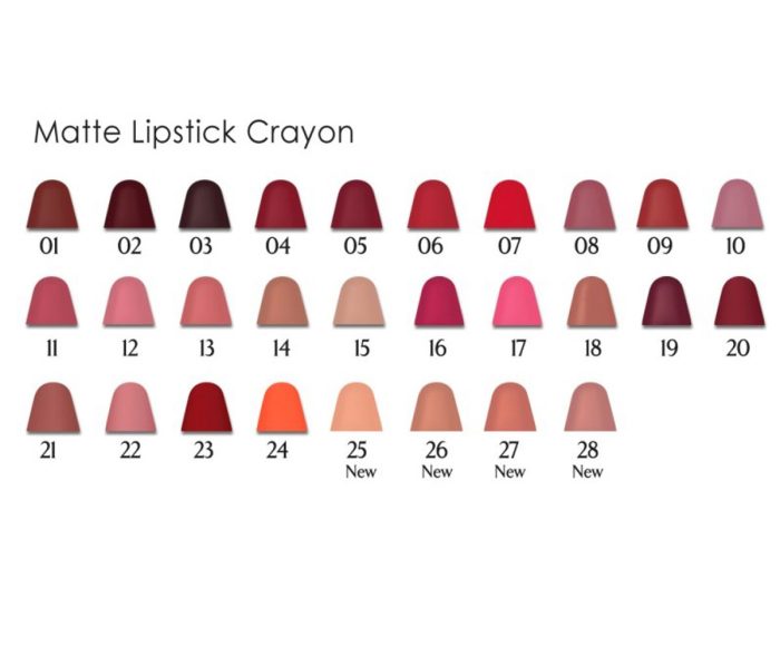 Golden Rose Matte Velvet Lipstick Crayon -28 - Image 2