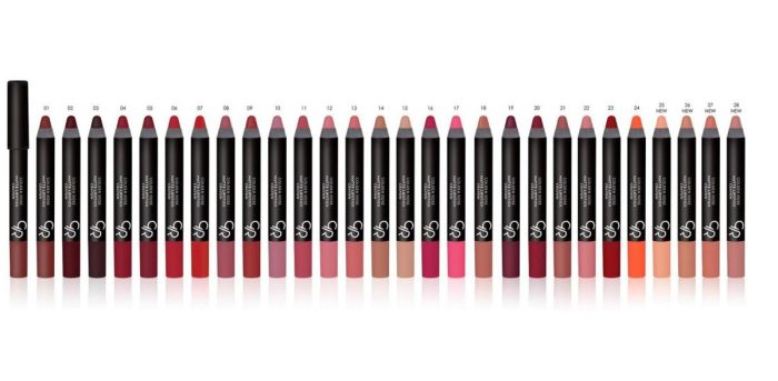 Golden Rose Matte Velvet Lipstick Crayon -28 - Image 3
