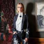 Platinum Σακάκι Μαύρο Γυναικείο Scarlett Με Λευκά Εμπριμέ Print All Day - IT-35-2B - Image 3