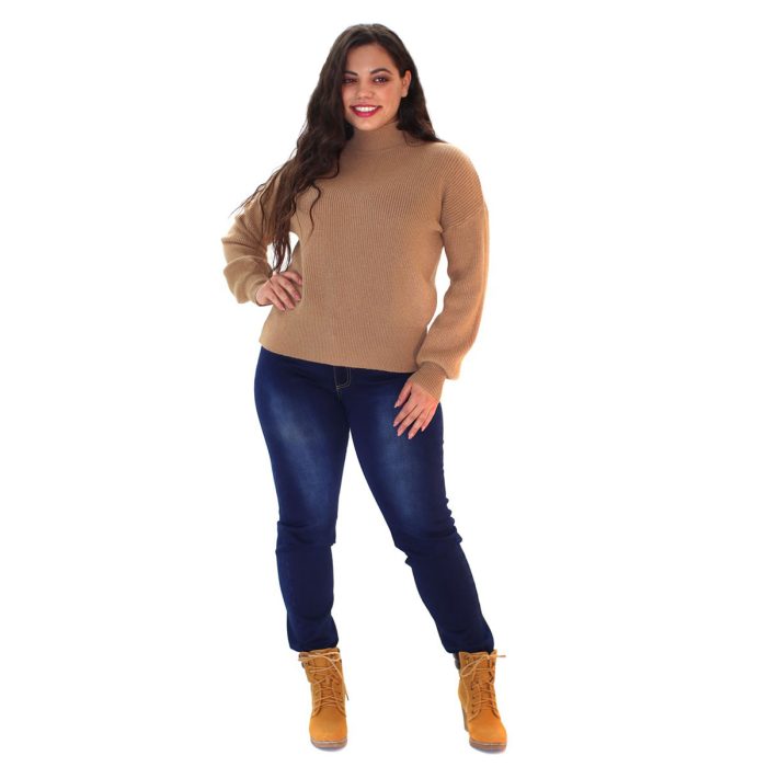 Gomore Παντελόνι Μπλε Γυναικείο Jean Με Εξώγαζα Casual Ελαστικό Έως XΧΧL- 13521 - Image 3