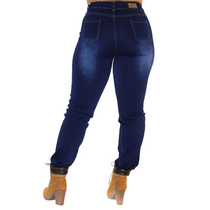 Gomore Παντελόνι Μπλε Γυναικείο Jean Με Εξώγαζα Casual Ελαστικό Έως XΧΧL- 13521 - Image 6