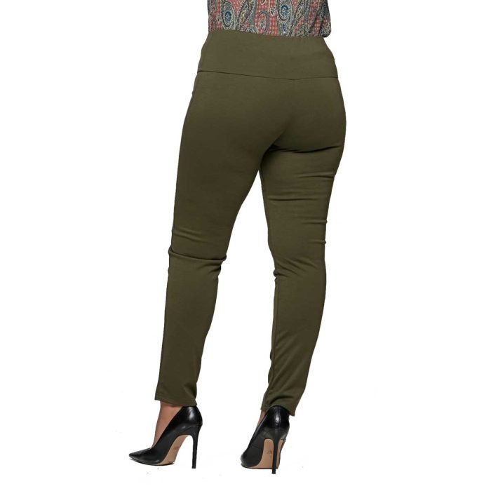 Gomore Παντελόνι Χακί Γυναικείο Ελαστικό Με Μπάσκα Και Λάστιχο XXL All Day - 24846-HA - Image 4